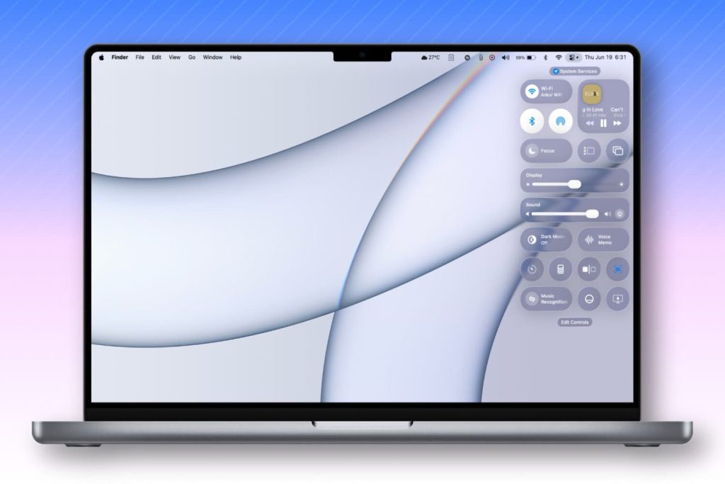 صورة How to personalize Control Center in Mac on macOS Tahoe 26
