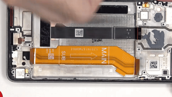 خطوة 16 في تبديل الشاشة poco F6