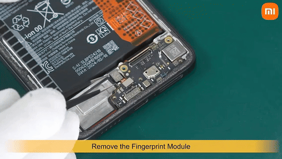 خطوة 19 في تبديل الشاشة poco F6