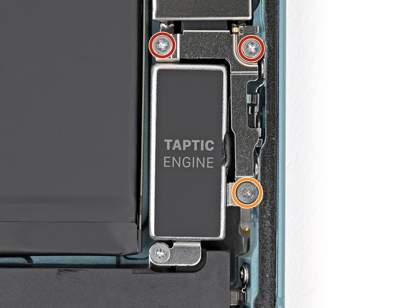 خطوة 1 في تبديل سماعة السبيكر IPHNOE 16 PLUS